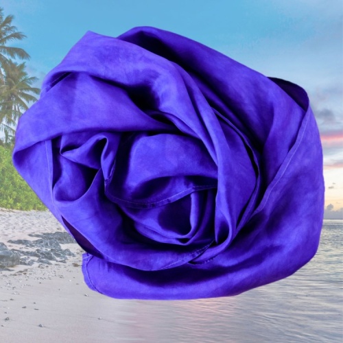 JagBag Large Silk Beach Wrap - Violet